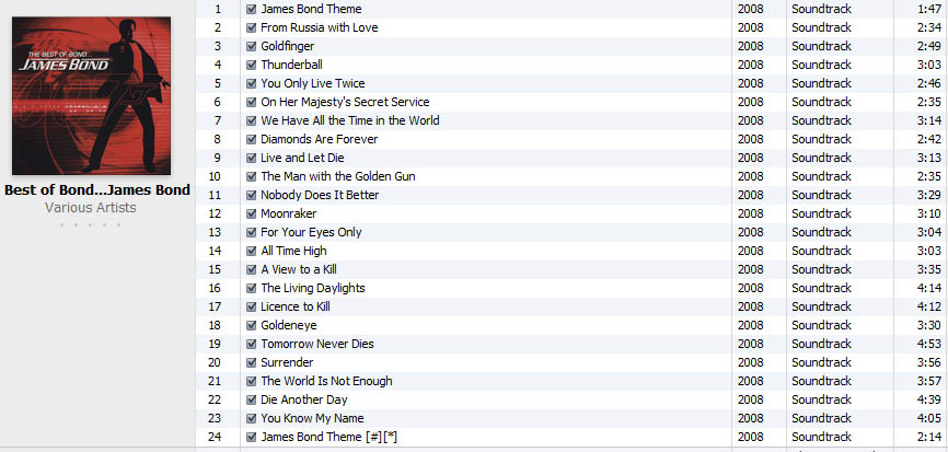 Various Artists - Best of Bond ... James Bond